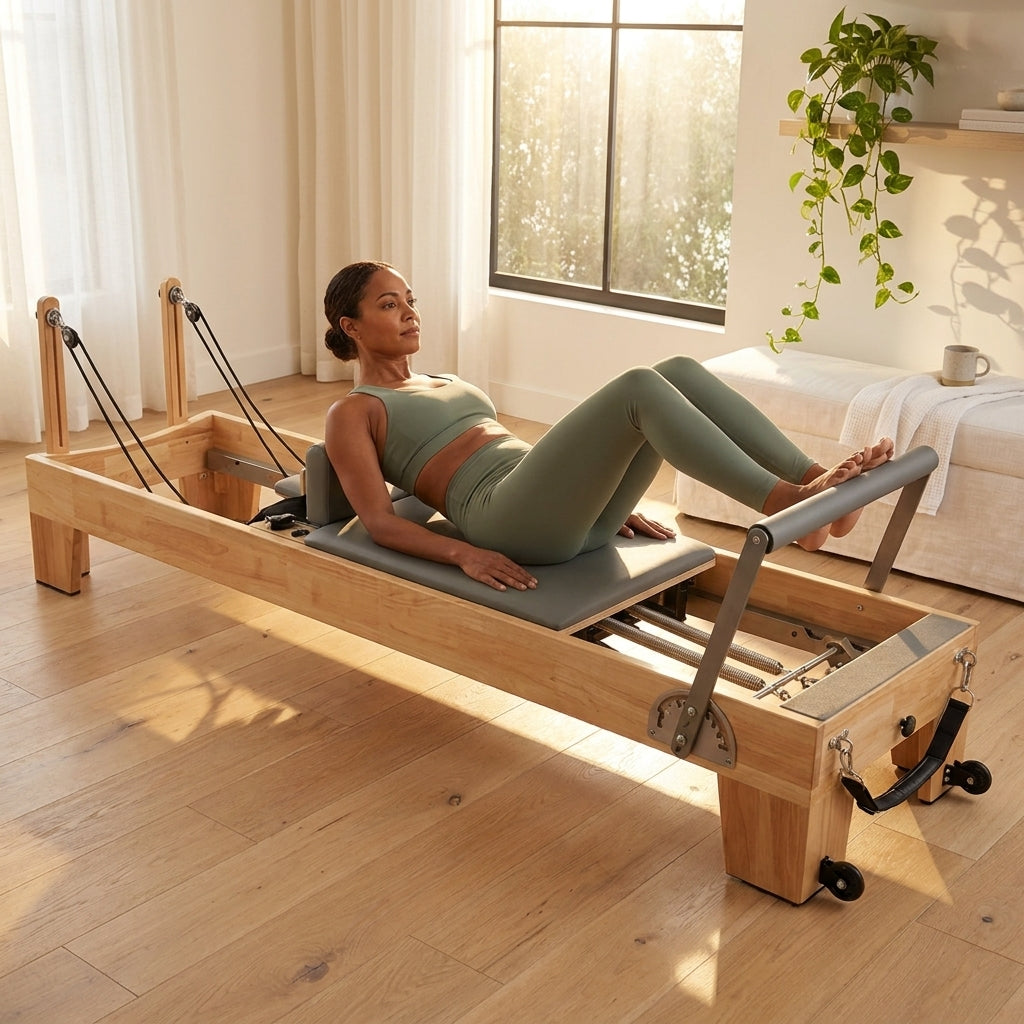 Wooden Pilates Reformer — Lifestyle