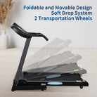 Treadmill 2.5HP Electric with 12Level Auto Incline Foldable Treadmill with LCD Monitor 220Lbs 8.5 Mph Speed Range for Home Gym Eercise Fitness