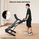 Treadmill 2.5HP Electric with 12Level Auto Incline Foldable Treadmill with LCD Monitor 220Lbs 8.5 Mph Speed Range for Home Gym Eercise Fitness