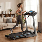Treadmill 2.5HP Electric with 12Level Auto Incline Foldable Treadmill with LCD Monitor 220Lbs 8.5 Mph Speed Range for Home Gym Eercise Fitness
