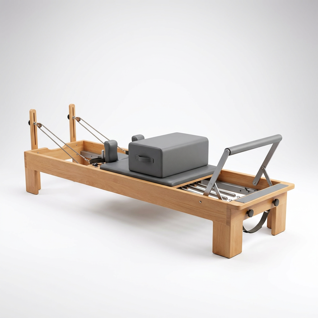 Wooden Pilates Reformer — Studio Shot