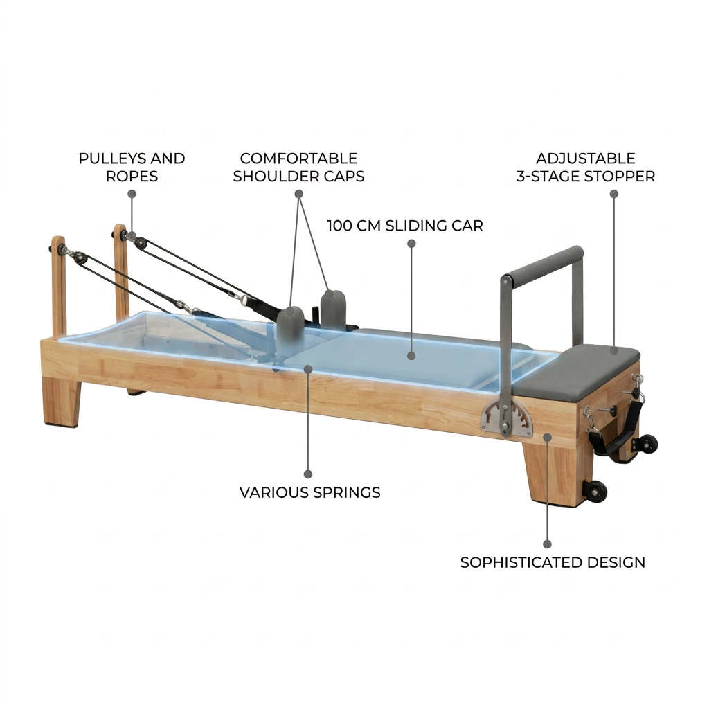 Wooden Pilates Reformer — How It Works