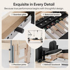 Pilates Reformer Kit, Deluxe Premium Maple Machine with Reformer Box, Jump Board & Adjustable Resistance, Smooth Glide for Home or Studio